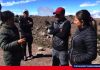 Intervención en la vía al Chimborazo