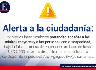 SRI alerta a la ciudadanía