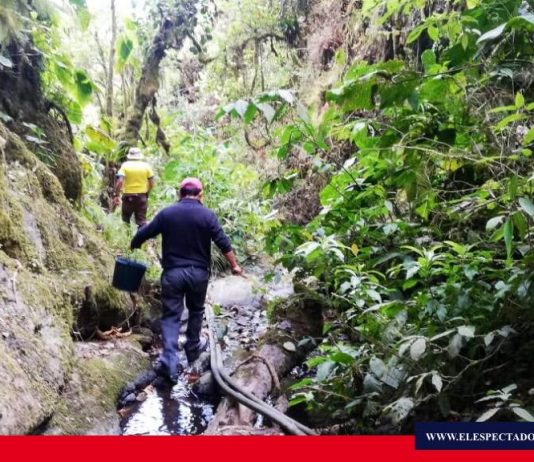 Inspeccionan recurso hídrico de la quebrada Resgualay