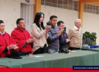 Entrega de Convenio de Cooperación a la Comunidad Chimborazo