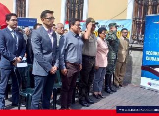 Feria Interinstitucional de Seguridad y Prevención se realiza en Riobamba