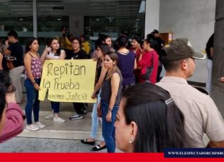 Padres protestan por presunta filtración de examen Ser Bachiller