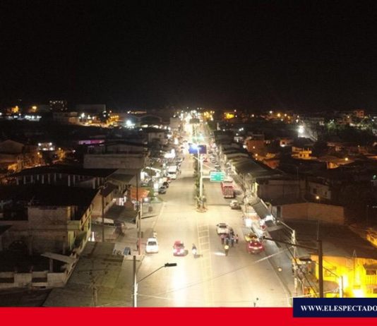 EERSA instaló luminarias LED en Cumandá