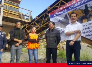 Viceministro de Transporte y Obras Públicas recorrió Chimborazo para coordinar acciones