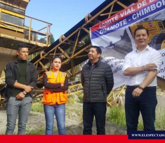 Viceministro de Transporte y Obras Públicas recorrió Chimborazo para coordinar acciones