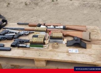 Varias armas incautadas en Chimborazo