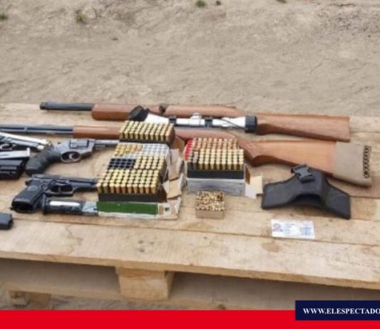 Varias armas incautadas en Chimborazo