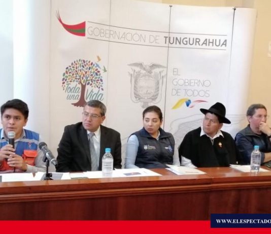 SNGRE informa sobre estado del volcán Tungurahua