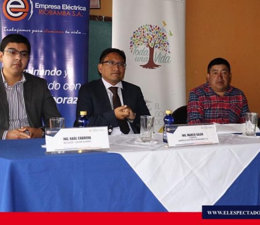 Nuevo proyecto eléctrico fue entregado en Chimborazo