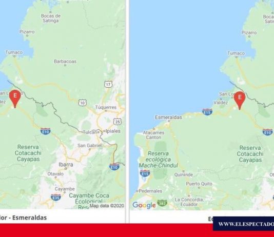 En San Lorenzo, Esmeraldas se registró sismo de 5,13 grados