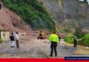 Limpieza de vías se efectuaron tras deslizamientos en Chimborazo