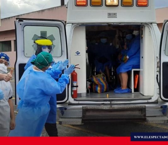 Pacientes con COVID-19 dados de alta en Chimborazo