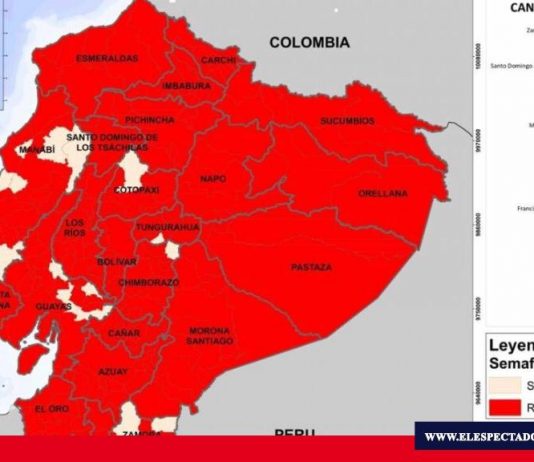 Ecuador inició el distanciamiento social con semáforo en rojo