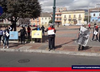 Protestas en rechazo del cierre de Ferrocarriles del Ecuador