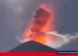 Alausí suspende actividades por la caída de ceniza del volcán Sangay
