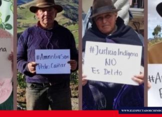Amnistía para líderes indígenas de Cañar