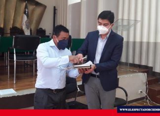 Guano entrega mascarillas en gobiernos parroquiales