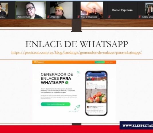 Escuela de Emprendimientos, proyecto que mantiene capacitaciones virtuales Durante la capacitación se trató temas referentes a la importancia de las herramientas tecnológicas como las redes sociales para lograr una mejor comunicación y acceso con sus clientes.