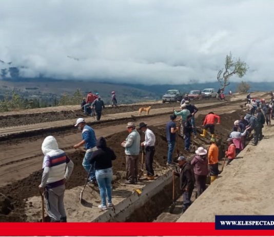 La comunidad Carrera Ambato se conectará al sistema de riego