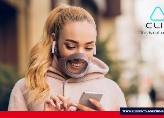 La mascarilla que se desinfecta sola, tiene micrófono y su propia app