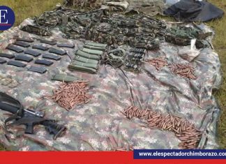 Base de grupo armado ilegal en territorio ecuatoriano