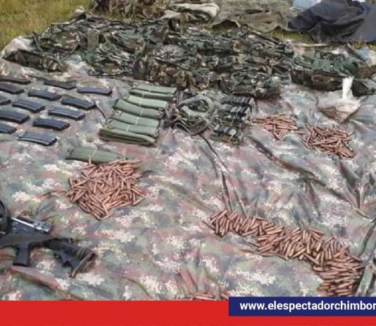 Base de grupo armado ilegal en territorio ecuatoriano