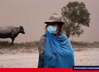 Alausí se paraliza tras eventualidad del Volcán Sangay