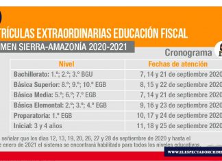 Inicia proceso de matriculación extraordinaria