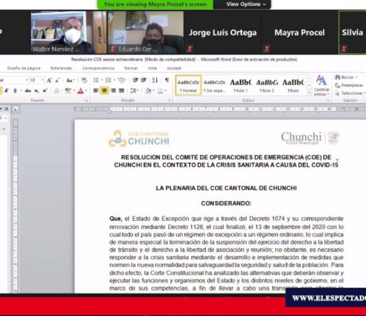 En Chunchi se mantienen restricciones tras la culminación del estado de excepción