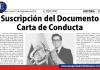 Suscripción de la Carta de Conducta