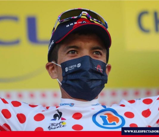 Carapaz, subcampeón en el Tour de Francia.