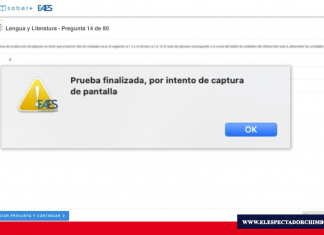Simulación del EAES presentó intentos de copia