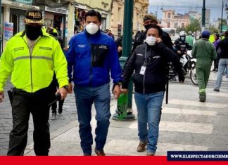 Operativo en el sector La Estación