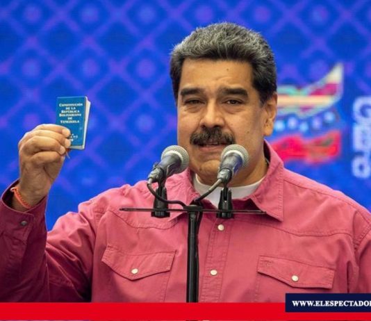 Maduro llama «mequetrefe y pelele» a Moreno En su intervención Maduro, también hizo un llamado al diálogo. Foto: EFE.