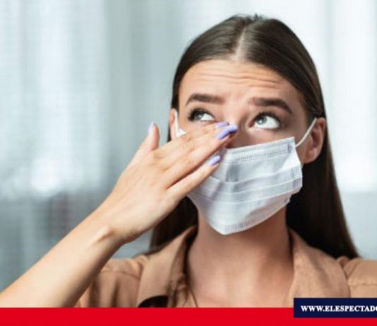 El uso inadecuado de las mascarillas puede ocasionar ojo seco El uso de la mascarilla incrementa la incidencia de ojo seco y de dermatitis alrededor de la boca. Foto/ Fuente. Gabinete de Prensa de la Clínica Andes Visión /Taktikee Consultores de Comunicación/ Richard Condor / Cecibel Aguilar.