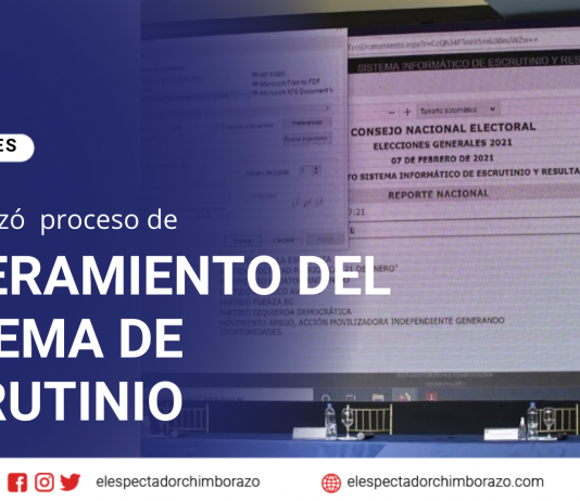 Enceramiento del Sistema Informático de Escrutinios y Resultados