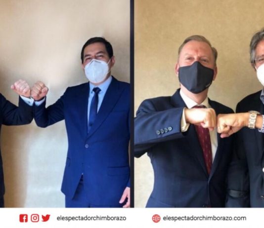 Arauz y Lasso dialogaron sobre relación bilateral Los candidatos finalistas a la presidencia de Ecuador, Andrés Arauz y Guillermo Lasso se reunieron por separado con el embajador de Estados Unidos en Ecuador, Michael J. Fitzpatrick. Fuente: EFE.