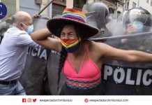 Gahela, la primera mujer trans e indígena que busca llegar al Congreso peruano Gahela Cari, primera mujer trans indígena candidata al Congreso de Perú, en manifestaciones en Lima. Edgar Romero G. / RT News.