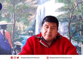 Líder de la Ecuarunari, dice que «Vargas los defraudó» En los próximos días el movimiento indígena resolverá qué hacer con Jaime Vargas, luego de que oficializó su apoyo al candidato correísta, Andrés Arauz. Foto Carlos Sucuzhañay.